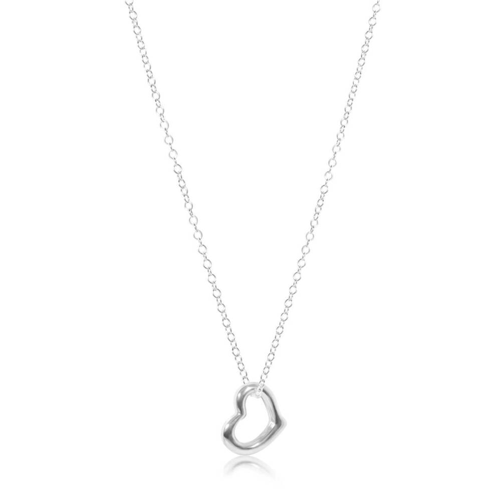 NEW ENEWTON women's love sterling charm necklace in silver